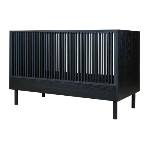 Lignea Kids Lits Bébé Lit Bébé 70x140 Cm évolutif Bois Noir 6 Lignea Kids Lits Bébé Lit Bébé 70x140 Cm évolutif Bois Noir – Image 4