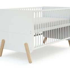 AT4 Lits Bébé Lit Bébé 70x140 évolutif Blanc Et Hêtre Verni 12 AT4 Lits Bébé Lit Bébé 70x140 évolutif Blanc Et Hêtre Verni -Lits bébé Soldes lit bebe 70x140 evolutif blanc et hetre verni 4