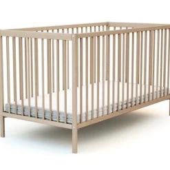 AT4 Lits Bébé Lit Bébé 70x140 Hêtre Brut