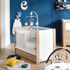 Sauthon Lits Bébé Lit Bébé 86x125x66cm Blanc -Lits bébé Soldes lit bebe 86x125x66cm blanc 2