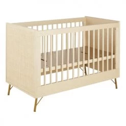 Maisons Du Monde Lits Bébé Lit Bébé à Barreaux 60x120 Beige -Lits bébé Soldes lit bebe a barreaux 60x120 beige 1000 6 28 226225 4