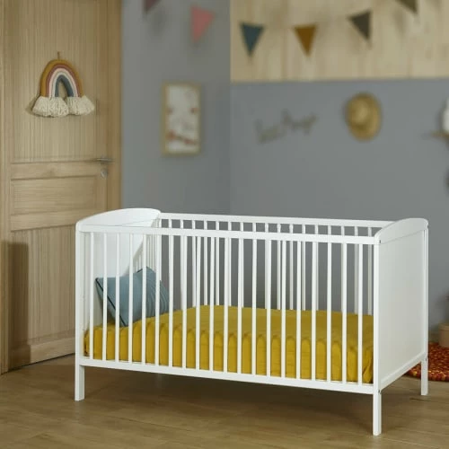 ID Kids Lits Bébé Lit Bébé à Barreaux 70x140 Cm Bois Massif 5 ID Kids Lits Bébé Lit Bébé à Barreaux 70x140 Cm Bois Massif – Image 3