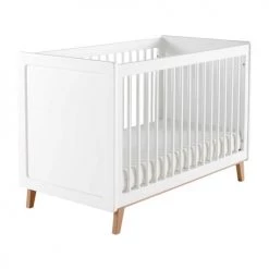 Maisons Du Monde Lits Bébé Lit Bébé à Barreaux Blanc L126 -Lits bébé Soldes lit bebe a barreaux blanc l126 1000 12 30 160135 2