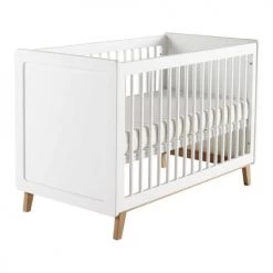 Maisons Du Monde Lits Bébé Lit Bébé à Barreaux Blanc L126 -Lits bébé Soldes lit bebe a barreaux blanc l126 1000 12 30 160135 3