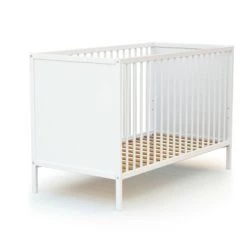 Webaby Lits Bébé Lit Bébé à Panneaux Blanc -Lits bébé Soldes lit bebe a panneaux blanc 3