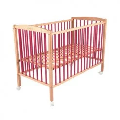 Combelle Lits Bébé Lit Bébé - Bicolore Fuchsia - 60x120 Cm -Lits bébé Soldes lit bebe bicolore fuchsia 60x120 cm 10