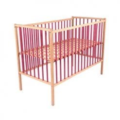 Combelle Lits Bébé Lit Bébé - Bicolore Fuchsia - 70x140 Cm -Lits bébé Soldes lit bebe bicolore fuchsia 70x140 cm 2