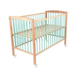 Combelle Lits Bébé Lit Bébé - Bicolore Vert Menthe - 60x120 Cm -Lits bébé Soldes lit bebe bicolore vert menthe 60x120 cm 9