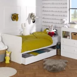 Nateo Concept Lits Bébé Lit Bébé Combiné Blanc -Lits bébé Soldes lit bebe combine blanc 10