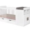 Nateo Concept Lits Bébé Lit Bébé Combiné Blanc 2 Nateo Concept Lits Bébé Lit Bébé Combiné Blanc -Lits bébé Soldes lit bebe combine blanc