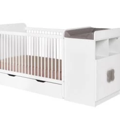 Nateo Concept Lits Bébé Lit Bébé Combiné Blanc