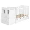 Nateo Concept Lits Bébé Lit Bébé Combiné Blanc -Lits bébé Soldes lit bebe combine blanc 6