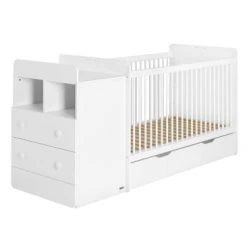 Nateo Concept Lits Bébé Lit Bébé Combiné Blanc