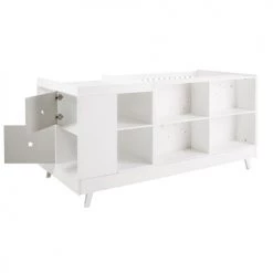 Maisons Du Monde Lits Bébé Lit Bébé Combiné Blanc Et Gris L190 -Lits bébé Soldes lit bebe combine blanc et gris l190 1000 11 32 181129 17