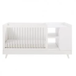 Maisons Du Monde Lits Bébé Lit Bébé Combiné Blanc Et Gris L190