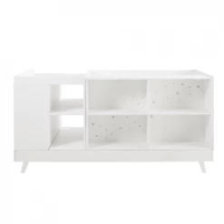 Maisons Du Monde Lits Bébé Lit Bébé Combiné Blanc Et Gris L190 -Lits bébé Soldes lit bebe combine blanc et gris l190 1000 11 32 181129 5