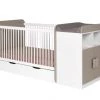 Nateo Concept Lits Bébé Lit Bébé Combiné Blanc Et Lin 2 Nateo Concept Lits Bébé Lit Bébé Combiné Blanc Et Lin -Lits bébé Soldes lit bebe combine blanc et lin