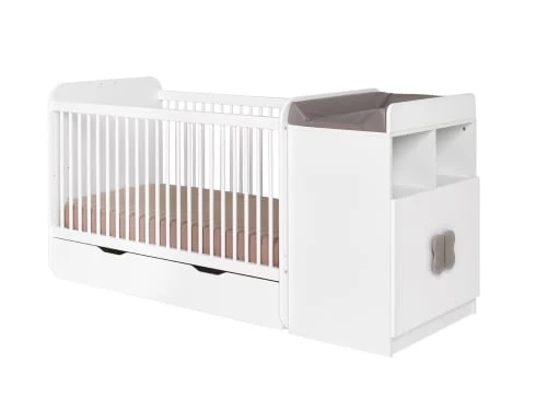 Nateo Concept Lits Bébé Lit Bébé Combiné Blanc 3 Nateo Concept Lits Bébé Lit Bébé Combiné Blanc