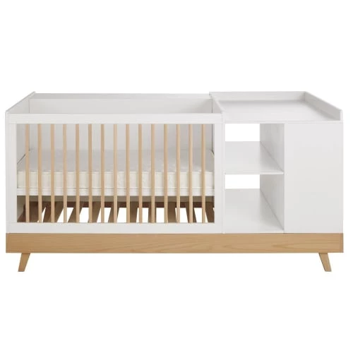 Maisons Du Monde Lits Bébé Lit Bébé Combiné Coloris Blanc L190 3 Maisons Du Monde Lits Bébé Lit Bébé Combiné Coloris Blanc L190
