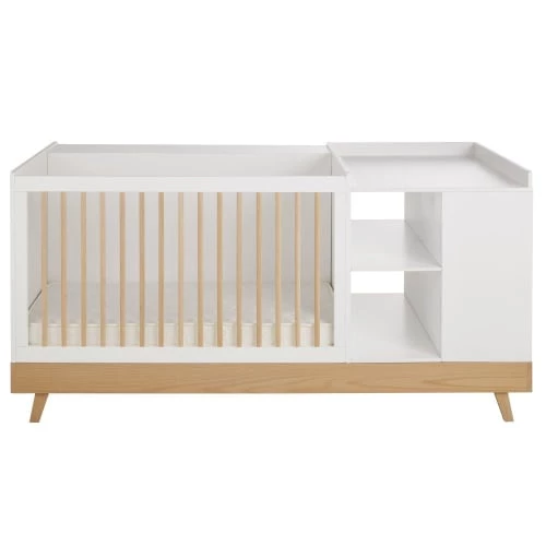 Maisons Du Monde Lits Bébé Lit Bébé Combiné Coloris Blanc L190 4 Maisons Du Monde Lits Bébé Lit Bébé Combiné Coloris Blanc L190 – Image 2