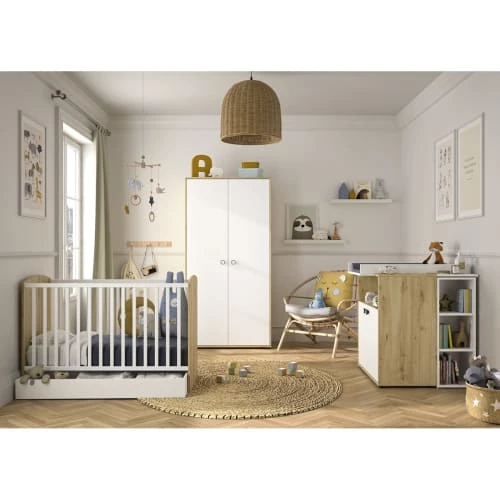Galipette Lits Bébé Lit Bébé Effet Bois Marron Clair 60x120 Cm 4 Galipette Lits Bébé Lit Bébé Effet Bois Marron Clair 60x120 Cm – Image 2