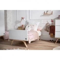 Sauthon Lits Bébé Lit Bébé évolutif 140X70 En Bois Blanc -Lits bébé Soldes lit bebe evolutif 140x70 en bois blanc 4