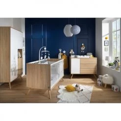 Sauthon Lits Bébé Lit Bébé évolutif 140X70 En Bois Marron -Lits bébé Soldes lit bebe evolutif 140x70 en bois marron 2