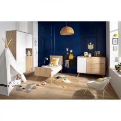 Sauthon Lits Bébé Lit Bébé évolutif 140X70 En Bois Marron -Lits bébé Soldes lit bebe evolutif 140x70 en bois marron 3