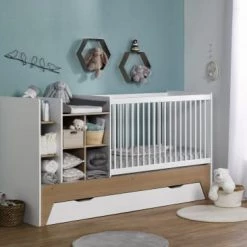 Nateo Concept Lits Bébé Lit Bébé évolutif 3 En 1 Blanc Et Chêne 10 Nateo Concept Lits Bébé Lit Bébé évolutif 3 En 1 Blanc Et Chêne -Lits bébé Soldes lit bebe evolutif 3 en 1 blanc et chene 3