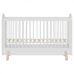 ID Kids Lits Bébé Lit Bébé évolutif 70x140 Cm Bois Massif Blanc Et Bois -Lits bébé Soldes lit bebe evolutif 70x140 cm bois massif blanc et bois 4