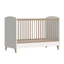 ID Kids Lits Bébé Lit Bébé évolutif 70x140 Cm Effet Bois Blanc Et Bois -Lits bébé Soldes lit bebe evolutif 70x140 cm effet bois blanc et bois 5