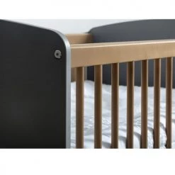 ID Kids Lits Bébé Lit Bébé évolutif 70x140 Cm Effet Bois Gris Et Bois -Lits bébé Soldes lit bebe evolutif 70x140 cm effet bois gris et bois 4