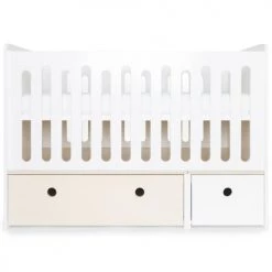 Wookids Lits Bébé Lit Bébé évolutif 70x140cm Blanchi-blanc