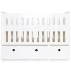 Wookids Lits Bébé Lit Bébé évolutif 70x140cm Façades Blanc