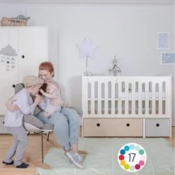 Wookids Lits Bébé Lit Bébé évolutif 70x140cm Gris Chaud 11 Wookids Lits Bébé Lit Bébé évolutif 70x140cm Gris Chaud -Lits bébé Soldes lit bebe evolutif 70x140cm gris chaud 3