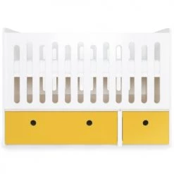 Wookids Lits Bébé Lit Bébé évolutif 70x140cm Jaune