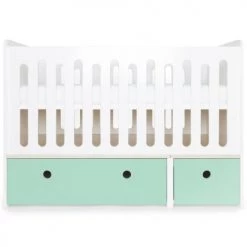 Wookids Lits Bébé Lit Bébé évolutif 70x140cm Vert Menthe
