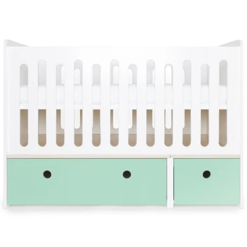 Wookids Lits Bébé Lit Bébé évolutif 70x140cm Vert Menthe 3 Wookids Lits Bébé Lit Bébé évolutif 70x140cm Vert Menthe