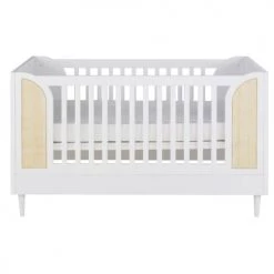 Maisons Du Monde Lits Bébé Lit Bébé évolutif à Barreaux Blanc Et Beige L145