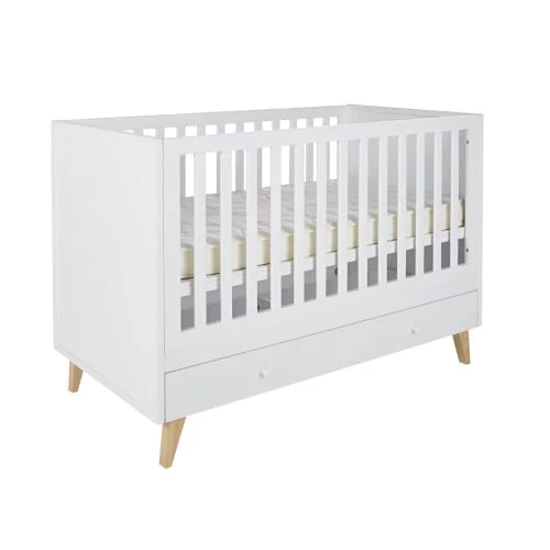Maisons Du Monde Lits Bébé Lit Bébé évolutif à Barreaux En Pin Et Hêtre Blanc Mat L146 8 Maisons Du Monde Lits Bébé Lit Bébé évolutif à Barreaux En Pin Et Hêtre Blanc Mat L146 – Image 6