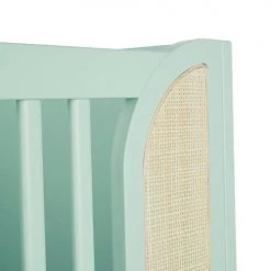 Maisons Du Monde Lits Bébé Lit Bébé évolutif à Barreaux Vert Et Cannage En Rotin L145 -Lits bébé Soldes lit bebe evolutif a barreaux vert et cannage en rotin l145 1000 3 25 226222 6