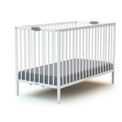 Webaby Lits Bébé Lit Bébé Pliant 60x120 Blanc
