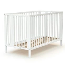 AT4 Lits Bébé Lit Bébé Pliant 60x120 Blanc -Lits bébé Soldes lit bebe pliant 60x120 blanc 14