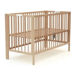 AT4 Lits Bébé Lit Bébé Pliant 60x120 Hêtre Verni -Lits bébé Soldes lit bebe pliant 60x120 hetre verni 14