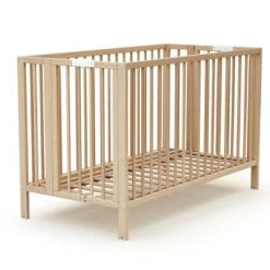 AT4 Lits Bébé Lit Bébé Pliant 60x120 Hêtre Verni -Lits bébé Soldes lit bebe pliant 60x120 hetre verni 8