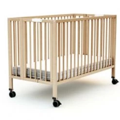 AT4 Lits Bébé Lit Bébé Pliant 60x120 Hêtre Verni -Lits bébé Soldes lit bebe pliant 60x120 hetre verni 9