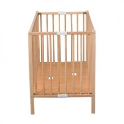 Combelle Lits Bébé Lit Bébé Pliant - Vernis Naturel - 60x120 Cm -Lits bébé Soldes lit bebe pliant vernis naturel 60x120 cm 3