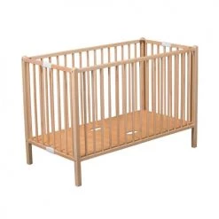 Combelle Lits Bébé Lit Bébé Pliant - Vernis Naturel - 60x120 Cm -Lits bébé Soldes lit bebe pliant vernis naturel 60x120 cm 4