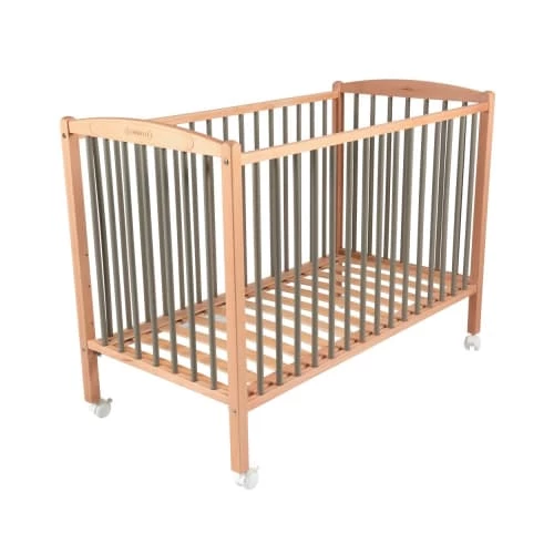 Combelle Lits Bébé Lit Bicolore Réglable En Hauteur En Hêtre Massif Gris 60x120 3 Combelle Lits Bébé Lit Bicolore Réglable En Hauteur En Hêtre Massif Gris 60x120