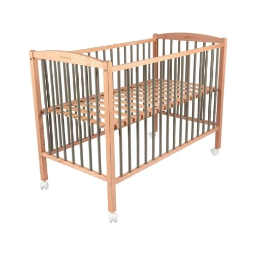 Combelle Lits Bébé Lit Bicolore Réglable En Hauteur En Hêtre Massif Gris 70x140 6 Combelle Lits Bébé Lit Bicolore Réglable En Hauteur En Hêtre Massif Gris 70x140 – Image 4